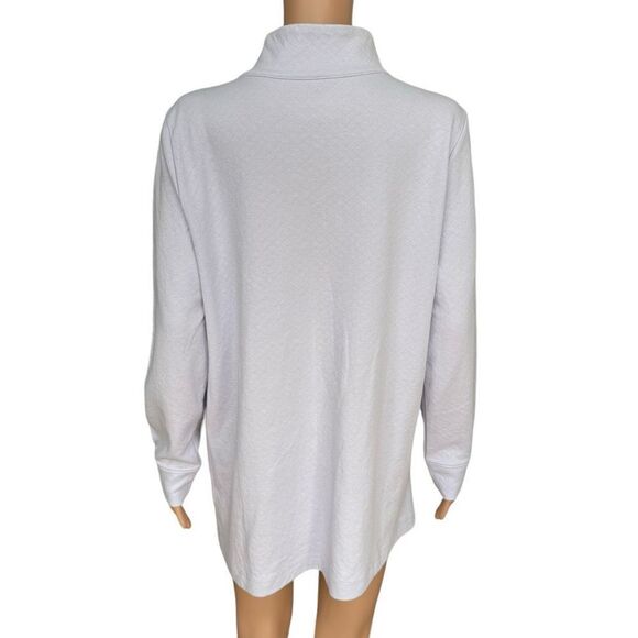 Soft Surroundings Toachi Canyon Quilted Tunic in Lavender Size M NWT cotton - Picture 3 of 8